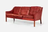 'Embassy' Sofa by Borge Mogensen, ca. 1962, Leather, sold Sep 2024