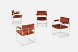 Milo Baughman, 'Thin Line' Armchairs (4)