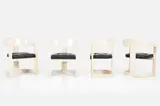 Karl Springer, 'Onasis' Chairs (4), 1970s, Lacquered wood