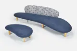 Isamu Noguchi, 'Freeform' Sofa + Ottoman (2), 1946, / 2002 Fabric