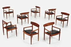 Sam Maloof, Armchairs (8), 1966, -1974 Walnut