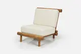 Fireside Chair by Charlotte Perriand, ca. 1968, Oak, sold Jun 2024