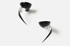 'Flame' Sconces (2) by Serge Mouille, 1962, / 2012 Painted aluminum, sold Jun 2024