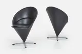 Verner Panton, 'Cone' Chairs (2), 1960s, fiberglass