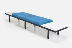 George Nelson, Three-Seat 'Steelframe' Bench, 1950s, Enameled steel
