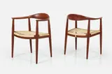 'The' Chairs (2) by Hans J. Wegner, 1960s, Teak, sold Jun 2024