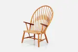 'Peacock' Chair by Hans J. Wegner, 1960s, Ash, sold Jun 2024