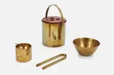 Arne Jacobsen, 'Cylinda' Bar Set (4), 1964, Brass