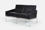 Arne Jacobsen, 3300 Series Settee, 1956, / ca. 2010 Leather