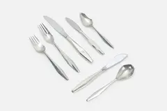 'Diamond' Flatware (42) by Gio Ponti, 1958, designed 1958 Sterling silver, sold Mar 2024