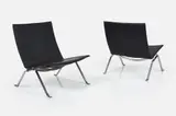 PK22 Lounge Chairs (2) by Poul Kjaerholm, 1968, / ca. 2000 Leather, sold Mar 2024