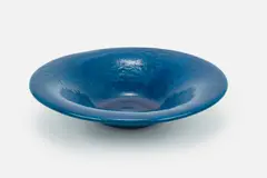 Glen Lukens, Large Bowl, 1940s, Crackle-glazed earthenware