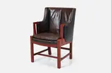 Hans J. Wegner, + Palle Suenson, Armchair from the M/S Venus, ca. 1948, Lacquered mahogany