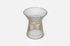 Side Table by Warren Platner, 1966, designed 1966 Chrome-plated steel, sold Dec 2023
