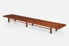 Milo Baughman, Long Coffee Table, 1960s, Walnut