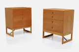 Commodes (2) by Borge Mogensen, 1960s, Oak, sold Sep 2023