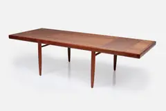 Extendable 'Origins' Dining Table by George Nakashima, 1958, Walnut, sold Sep 2023