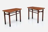 Wedge End Tables (2) by Edward Wormley, 1950s, Walnut, sold Sep 2023