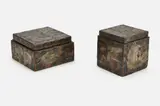 'Patchwork' Boxes (2) by Paul Evans, 1970s, Copper, sold Sep 2023