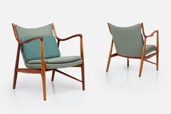 Finn Juhl, Lounge Chairs (2), 1950s, Teak