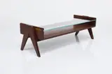 Coffee Table by Pierre Jeanneret, ca. 1955, Teak, sold Jun 2023