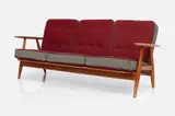 'Cigar' Sofa by Hans J. Wegner, 1950s, Teak, sold Jun 2023
