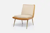 Slipper Chair by T. H. Robsjohn-Gibbings, 1702, Bleached mahogany, sold Jun 2023