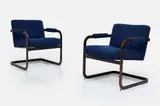 Milo Baughman, Cantilevered Armchairs (2)