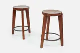 Stools (2) by Pierre Jeanneret, ca. 1965, Teak, sold Mar 2023