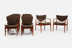 Finn Juhl, Dining Chairs (10), ca. 1952, Walnut