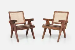 Pierre Jeanneret, 'Easy' Chairs (2), ca. 1957, Teak