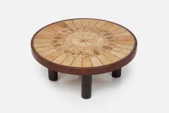 Roger Capron, 'Garrigue' Coffee Table, 1960s, pressed stoneware tiles