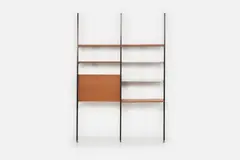 George Nelson, + Associates, Two-Bay 'CSS' (Comprehensive Storage System), ca. 1959, Walnut