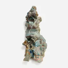 Peter Voulkos, Glazed Clay Doll, b. 1924-2002) Doll Glazed clay 13 1/2" x 6 1/4" x 3 1/2" From a private collection