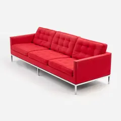 Florence Knoll, for Knoll Associates Sofa (ca. 1965), ca. 1965, produced circa 1965 Chrome-plated steel
