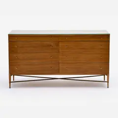 for Calvin Directional Collection Chest (ca. 1950s) by Paul McCobb, ca. 1950s, produced circa late 1950s Mahogany, sold Oct 2025
