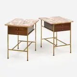 Paul McCobb, for Calvin "Irwin Collection" Pair of 8712 Nightstands (1954), 1954, Calvin Circa 1954 Mahogany