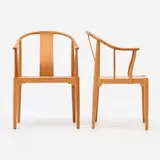 Hans J. Wegner, for Fritz Hansen Pair of China Chairs (1944/1982)