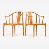 Hans J. Wegner, for Fritz Hansen Pair of China Chairs (1944/1982)