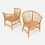 Hans J. Wegner, for PP Mobler Pair of PP-112 Easy Chairs