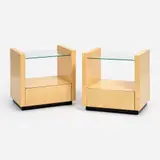Karl Springer, Pair of End Tables (ca. 1980s)