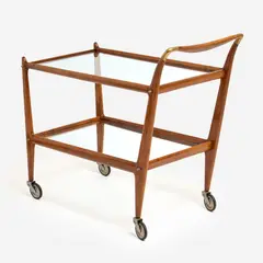 Serving Trolley (ca. 1950) by Gio Ponti, ca. 1950, production attr, sold Aug 2024