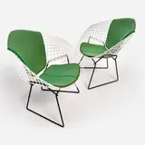 Harry Bertoia, for Knoll Pair of Diamond Chairs (ca. 1981), ca. 1981, production circa 1981 Enameled steel