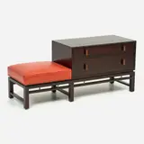Edward Wormley, for Dunbar Mahogany Cabinet Bench (ca. 1950s)