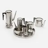 for Stelton "Cylinda-Line" Tea & Coffee Service (1967) by Arne Jacobsen, 1967, Stelton (Denmark), sold Aug 2024