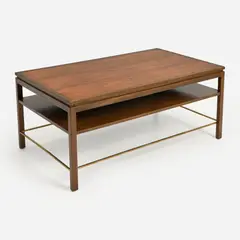 Coffee Table (ca. 1950s) by Edward Wormley, ca. 1950s, Dunbar Design circa 1957 Walnut, sold Feb 2024