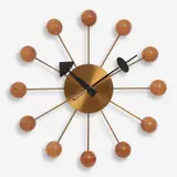 George Nelson, for Howard Miller 4755 Ball Clock, 1949, early production Lacquered wood