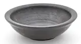 Pewabic, Matte Black Glazed Earthenware Centerpiece Bowl 1920-1935, 1920