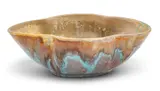 Pewabic, Iridescent Glazed Earthenware Lobed Bowl 1940-1950, 1940