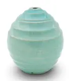 Pewabic, Light Blue Glossy Glazed Ceramic Lamp Base, Ca. Mid 20th C.